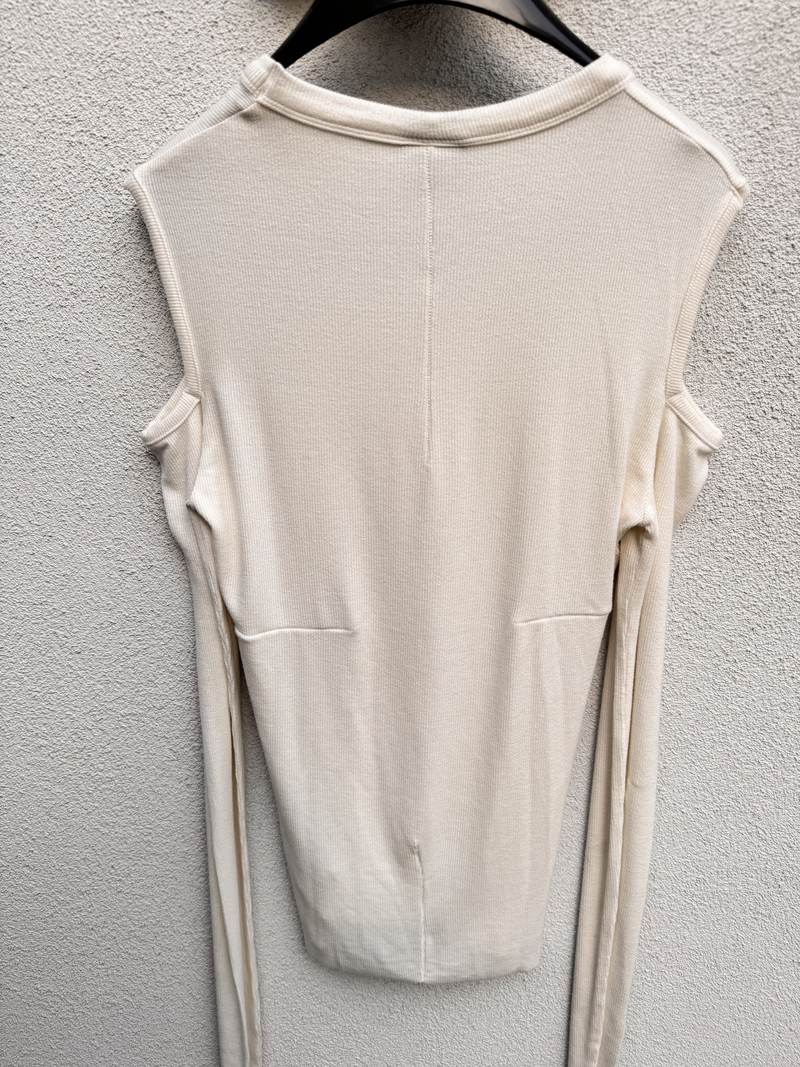 Thom Krom Thom Krom Off-White Cut-Outs Long Sleeve Tshirt XS Size XS / US 0-2 / IT 36-38 - 5 Thumbnail
