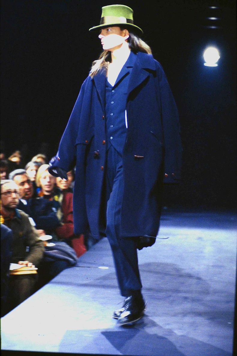 Yohji Yamamoto Yohji Yamamoto 96aw leather collar and horn button coat 250 Size US M / EU 48-50 / 2 - 7 Thumbnail