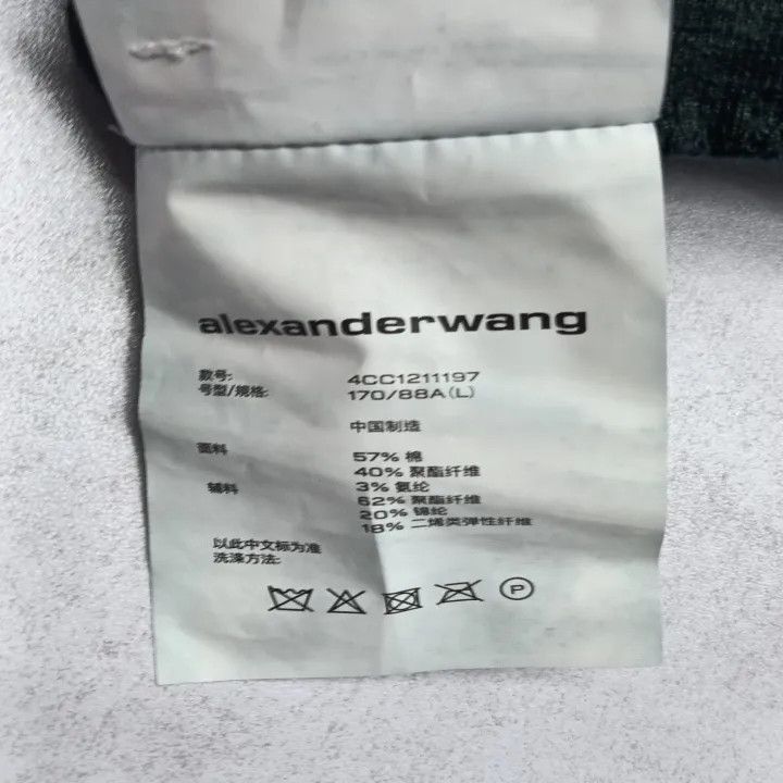 Alexander Wang Alexander Wang Black Cropped Logo Hoodie - Size L / US 10 / IT 46 - 4 Thumbnail