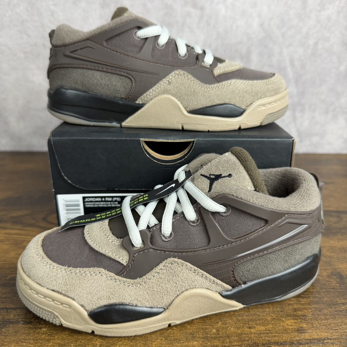 Jordan Brand NEW Jordan 4 RM Ironstone Sz 12C Preschool FQ7936-022 Youth Size US 12 / EU 45 - 2 Thumbnail