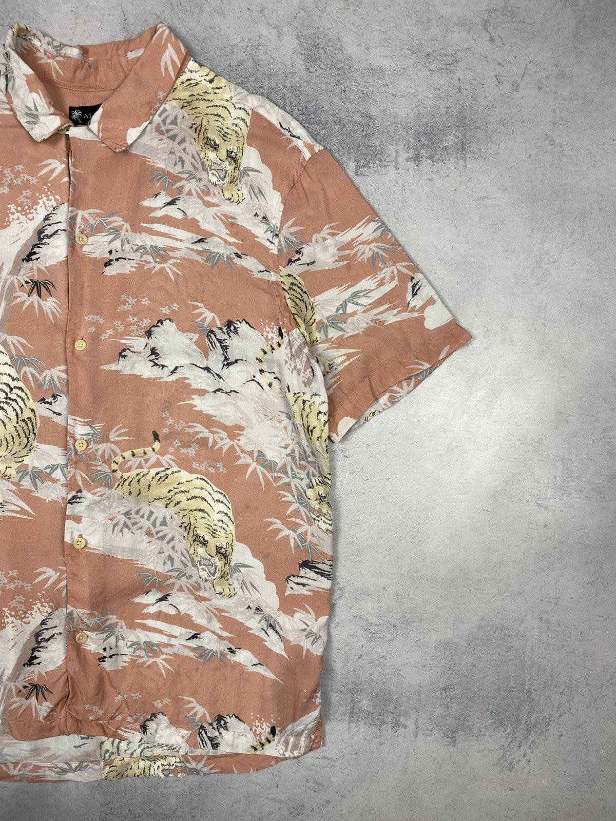 Allsaints Allsaints Tiger Floral Japanese Inspired Hawaiian Shirt Size US M / EU 48-50 / 2 - 6 Thumbnail