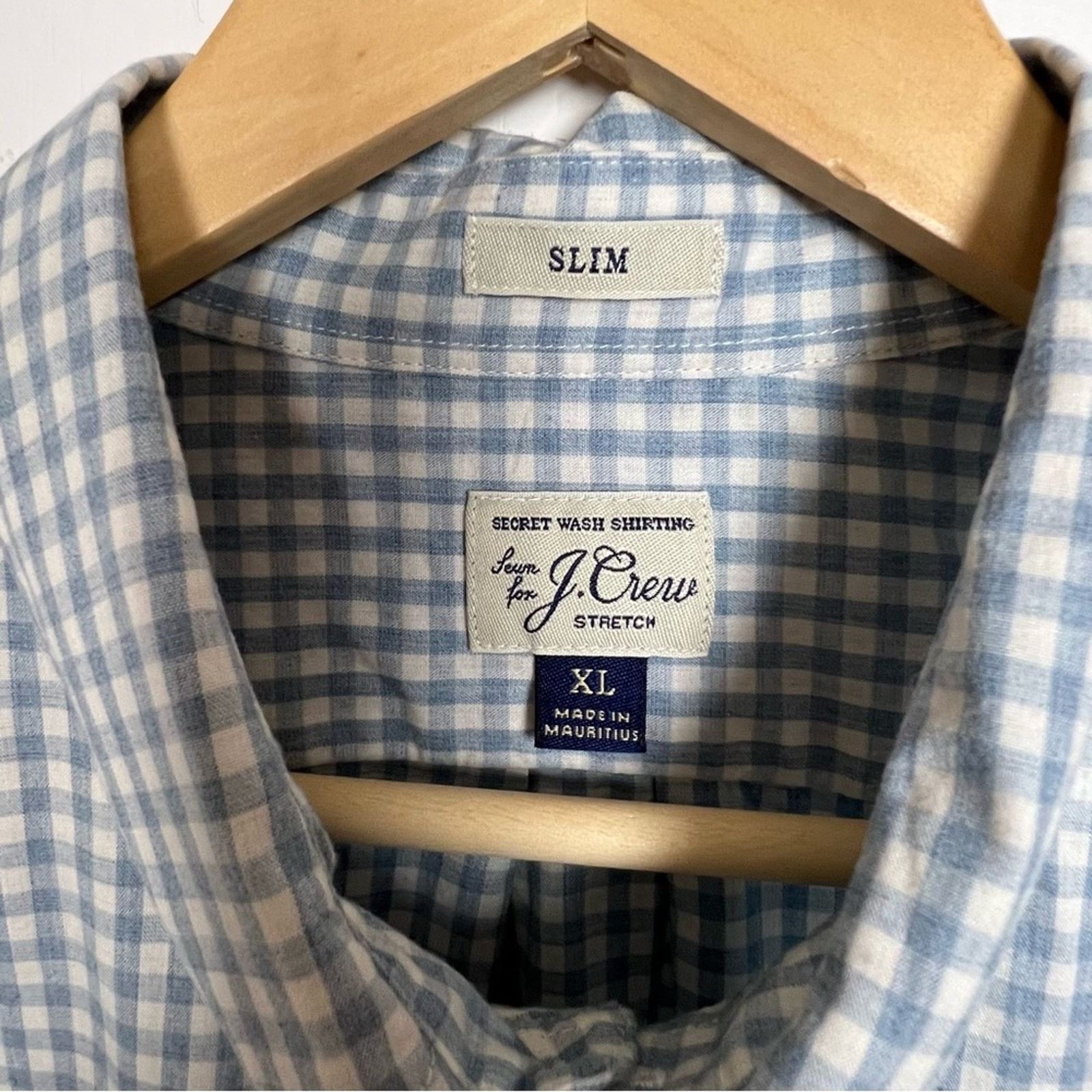 J.Crew J Crew Blue & White Gingham Button Down Shirt Men’s Size XL Size US XL / EU 56 / 4 - 8 Thumbnail