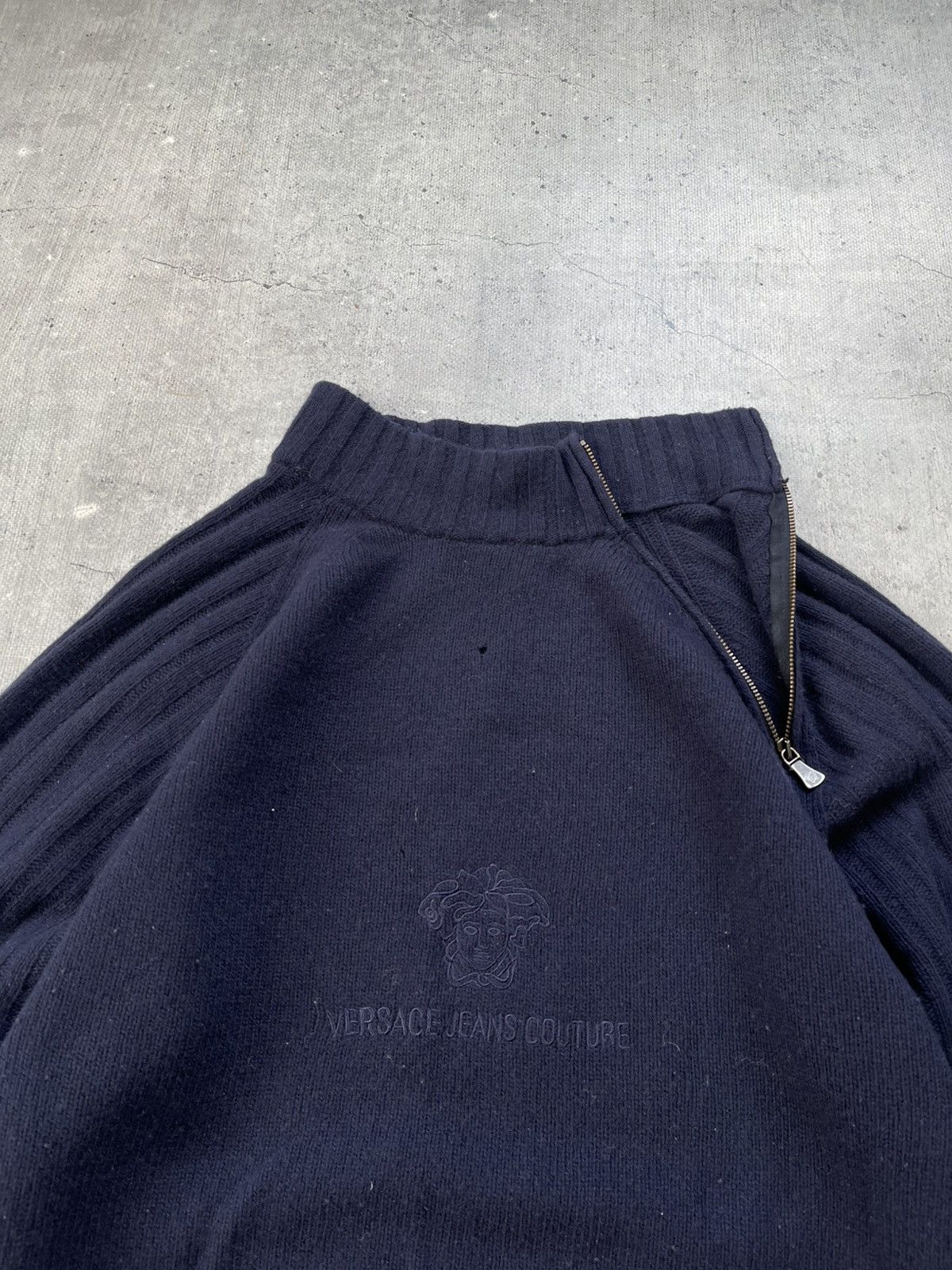 Versace Versace Jeans Couture 1/3 Zip Lampo Blend Fleece Pullover Size US L / EU 52-54 / 3 - 3 Thumbnail
