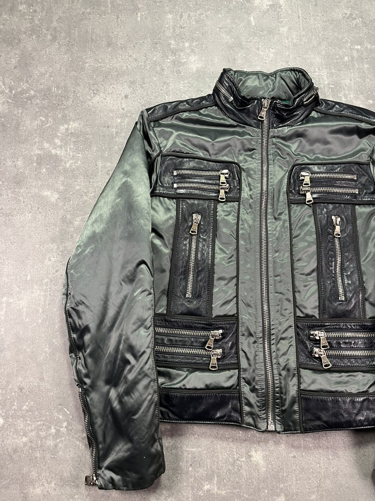 Dolce & Gabbana Dolce Gabbana FW 2007 Multi Zipper Cargo Leather Jacket 50 Size US M / EU 48-50 / 2 - 3 Thumbnail