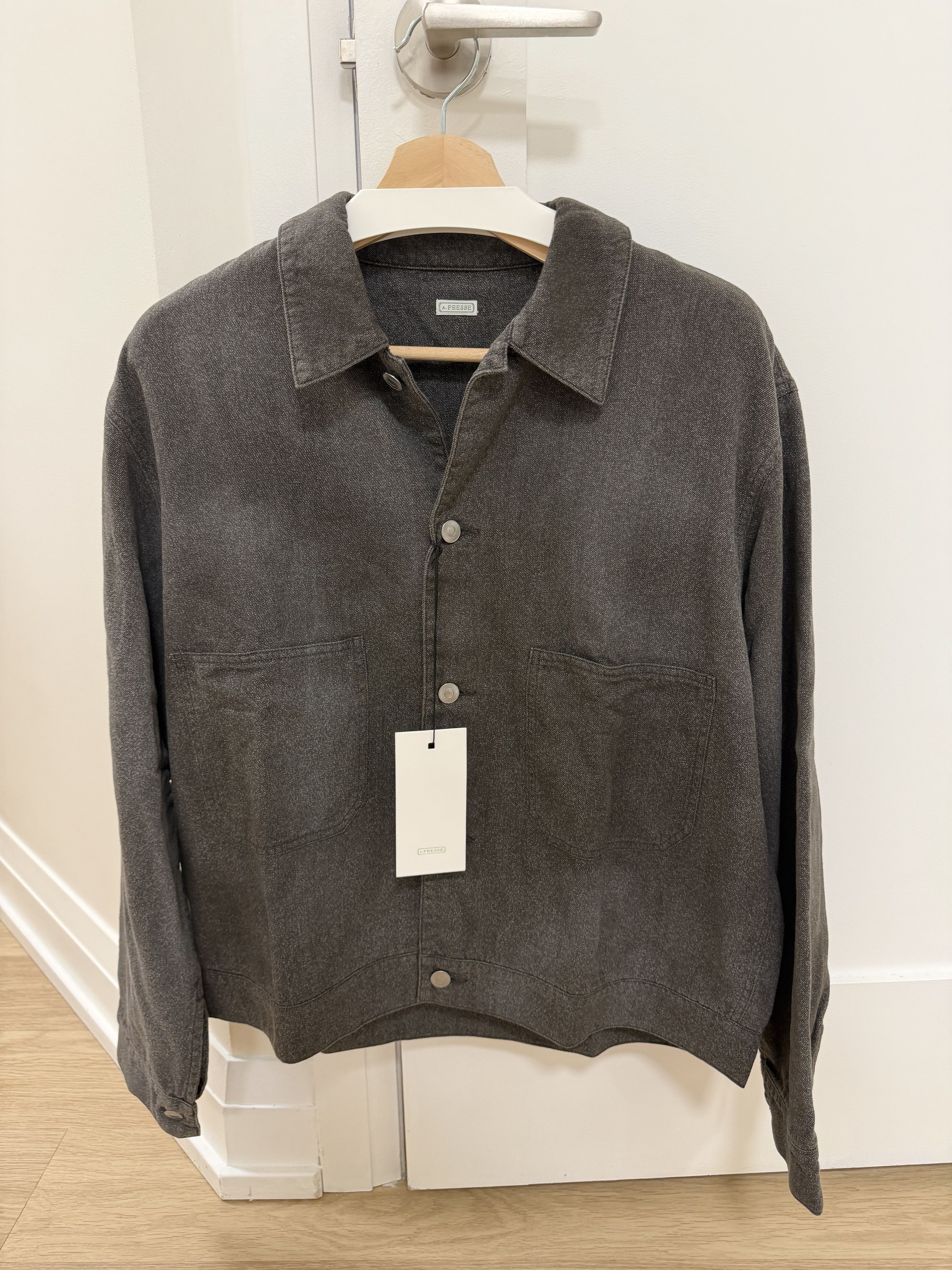 A.PRESSE Silk Twill Vietnam Jacket - black / size 4 | Grailed