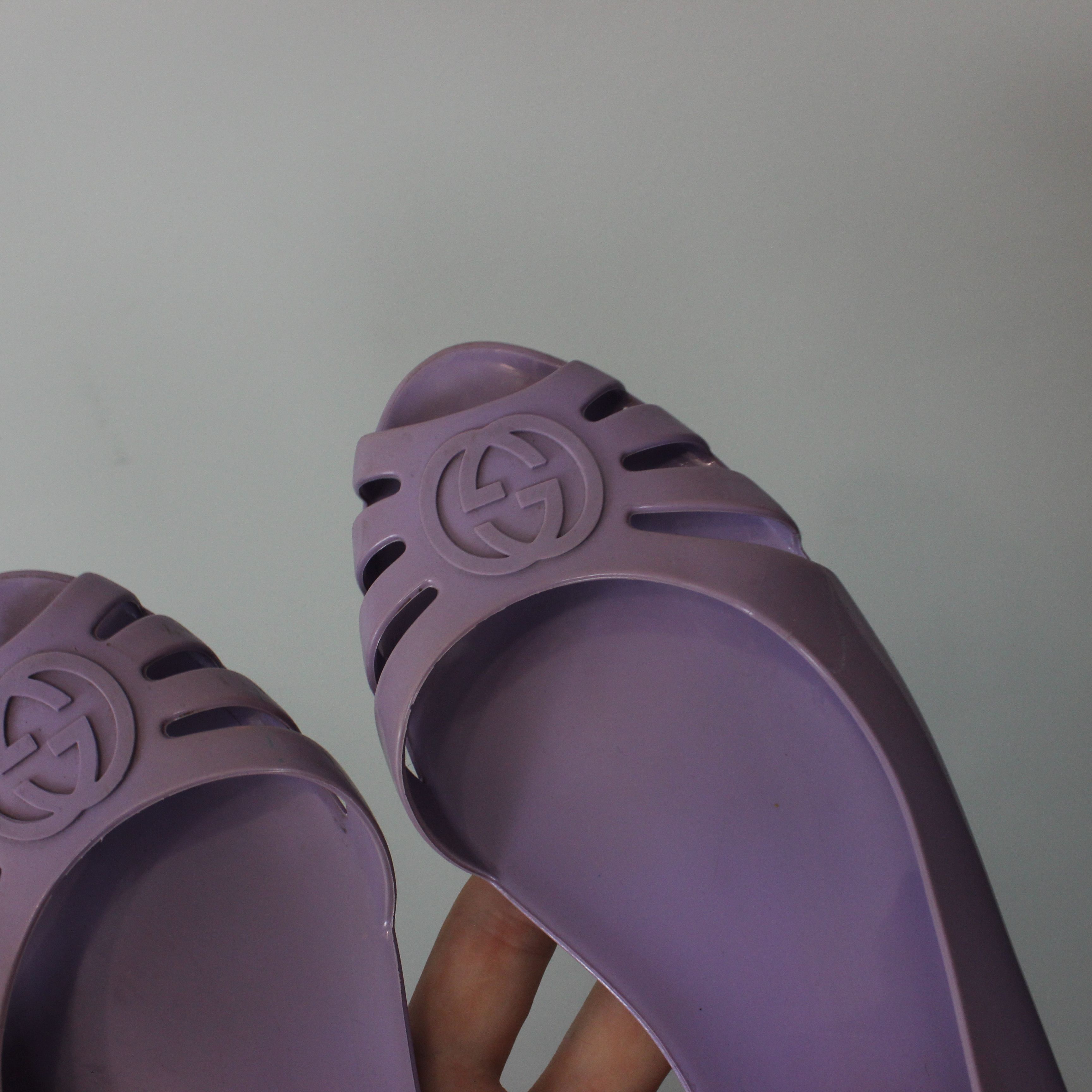 Gucci GUCCI Shoes Women's (EU) 38.5 - 39 Flat Open Toe Rubber Slip Size US 9 / IT 39 - 4 Thumbnail