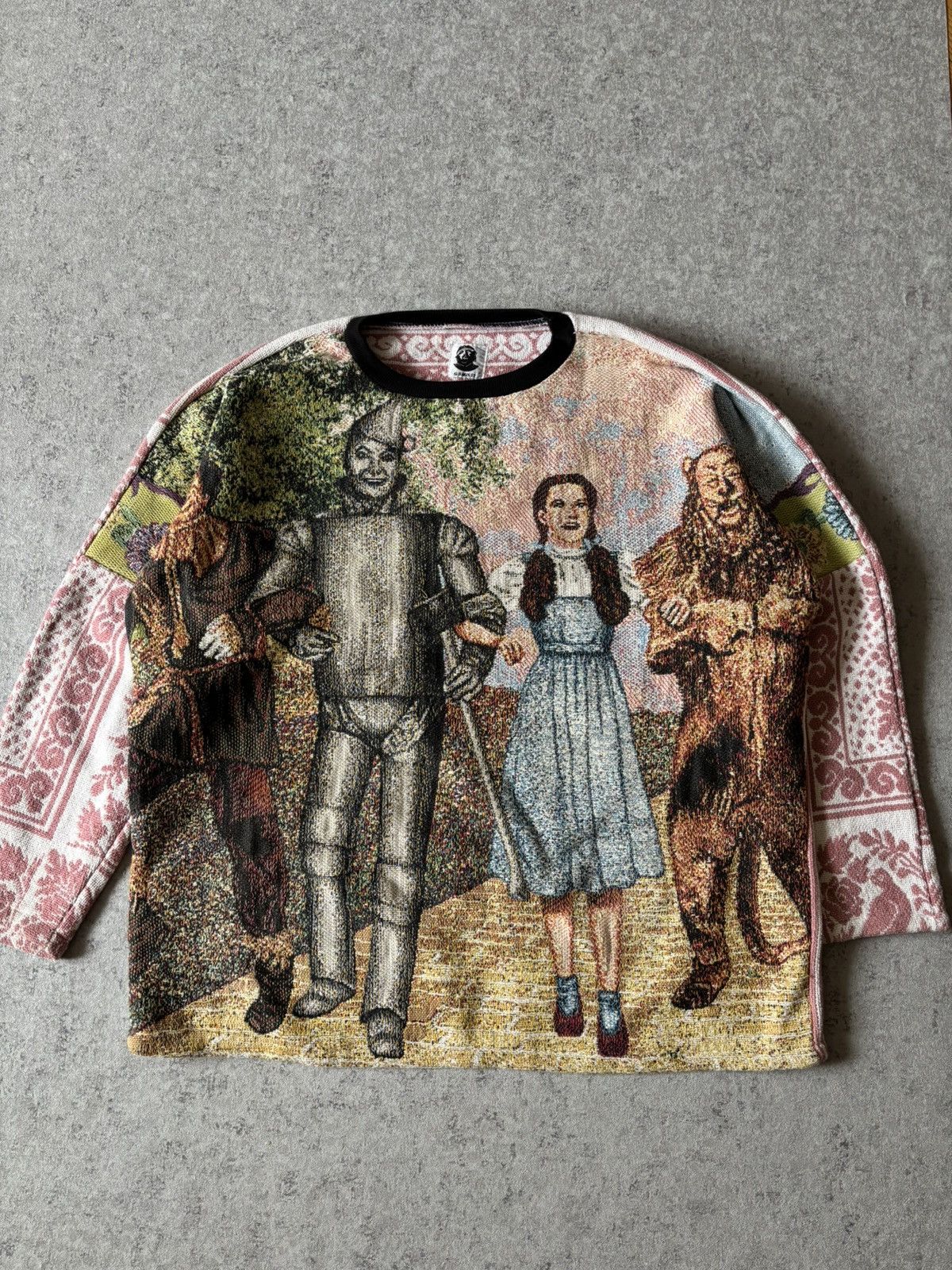 Handmade × Japanese Brand 1OF1 CRAZY G RAGS 72 UPCYCLING THE WIZZARD OF OZ CREWNECK Size US XL / EU 56 / 4 - 1 Thumbnail