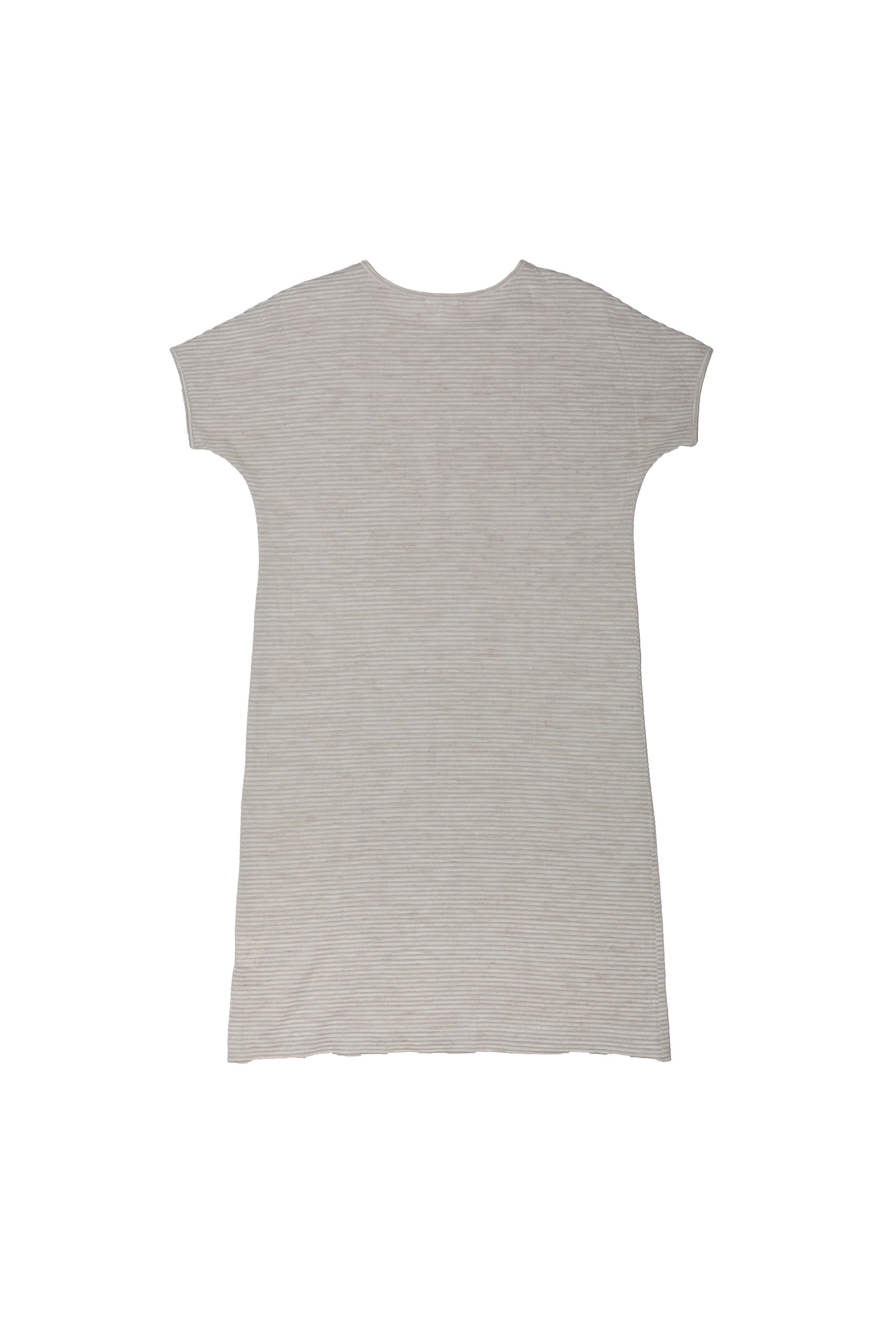 Issey Miyake Tonal Ribbed 3D S/S Dress Top Size M / US 6-8 / IT 42-44 - 2 Thumbnail