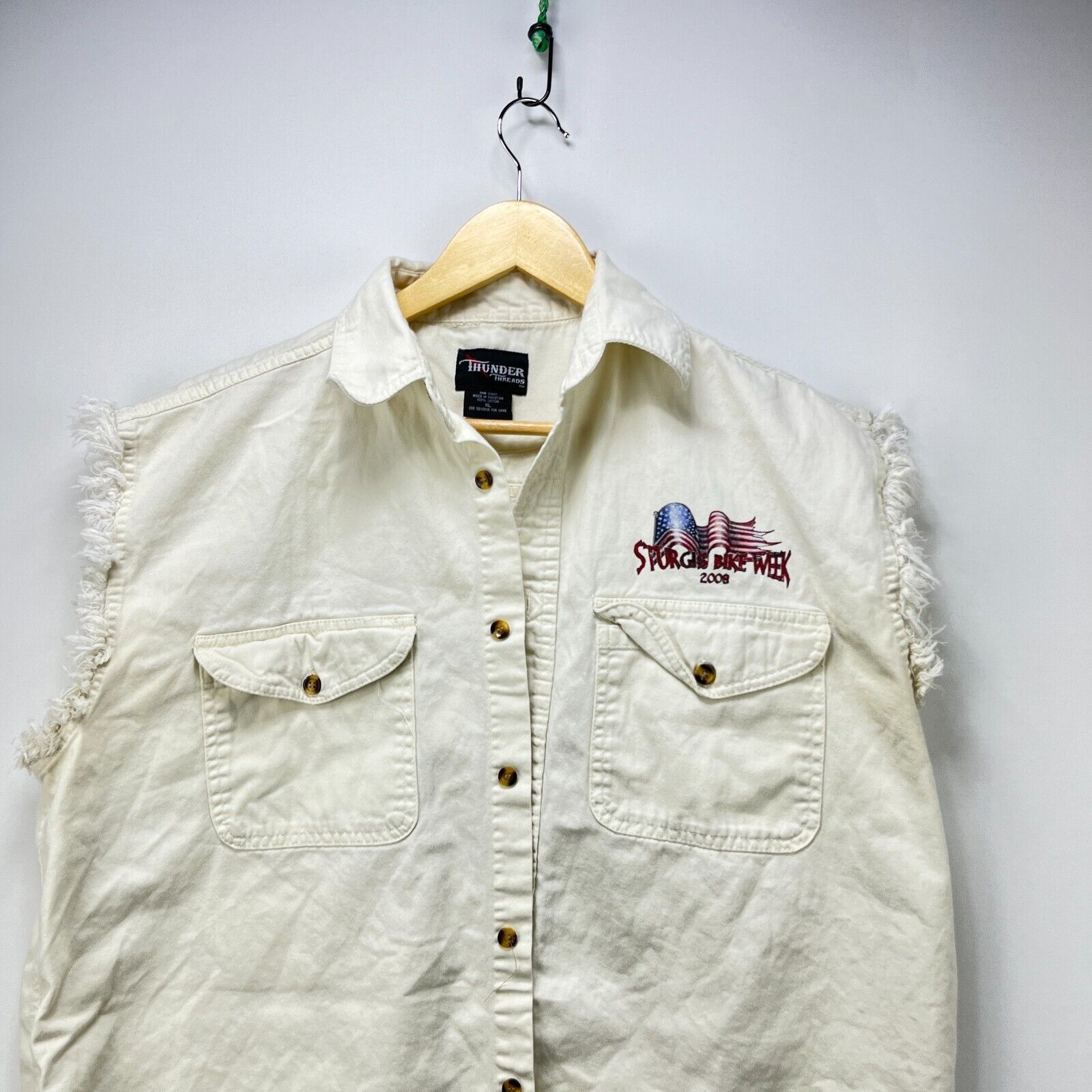 Vintage Vintage Y2K Sturgis Bike Week Harley Flames USA XL Bi Size US XL / EU 56 / 4 - 5 Thumbnail