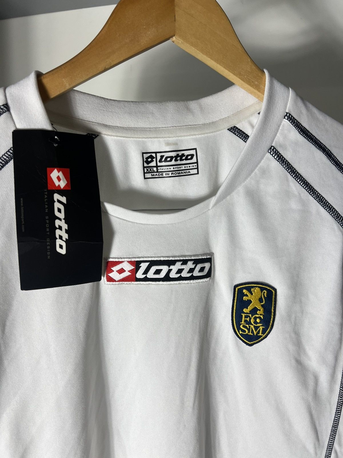 Lotto Sport VINTAGE LOTTO FC SOCHAUX FRANCE RETRO SOCCER JERSEY Y2K 90s Size US XXL / EU 58 / 5 - 8 Thumbnail