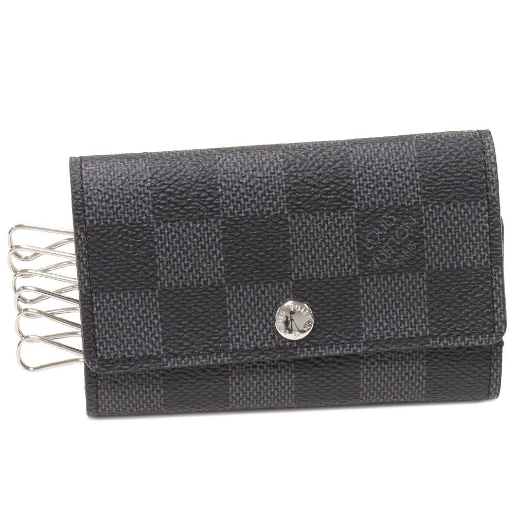 Louis Vuitton Louis Vuitton Louis Vuitton Damier Graphite 6 Key Holder N62662 Canvas Key Holder N62662 in Pristine Condition Size ONE SIZE - 1 Thumbnail