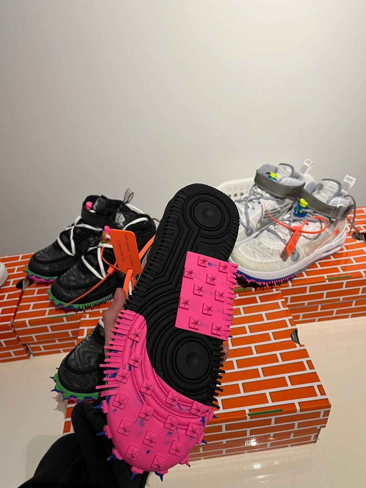 Nike × Off-White Nike Air Force 1 Mid SP Off-White - Black 40.5 Size US 7.5 / EU 40-41 - 4 Thumbnail