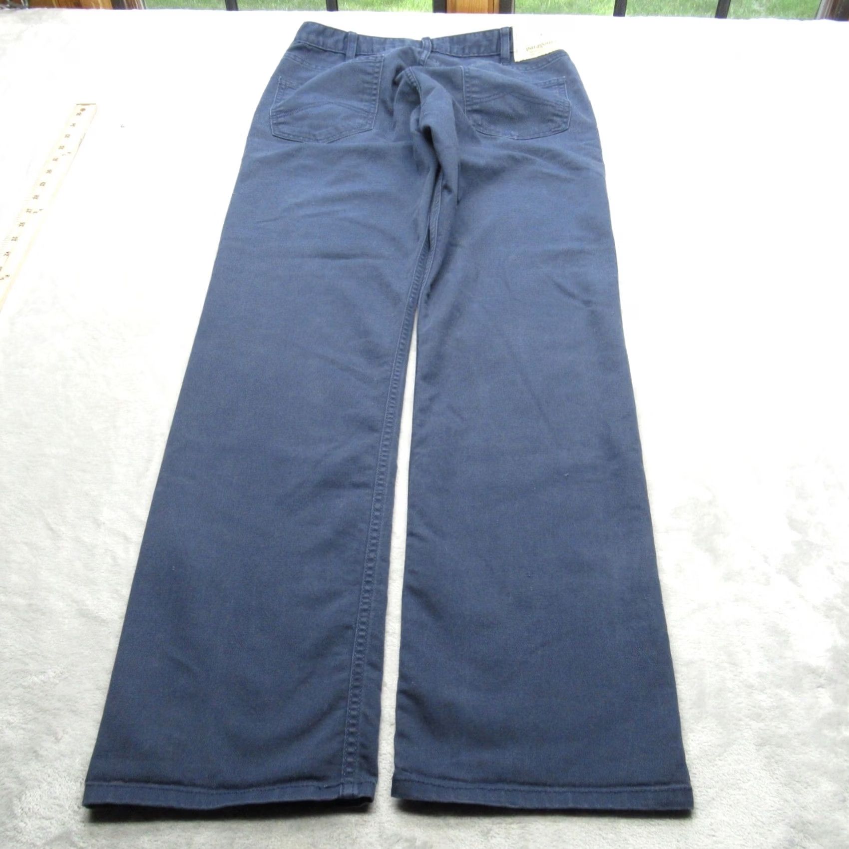 Patagonia Patagonia Jeans Mens 30X30 Navy Nena Straight Performance Twill Work Distressed Size US 30 / EU 46 - 3 Thumbnail