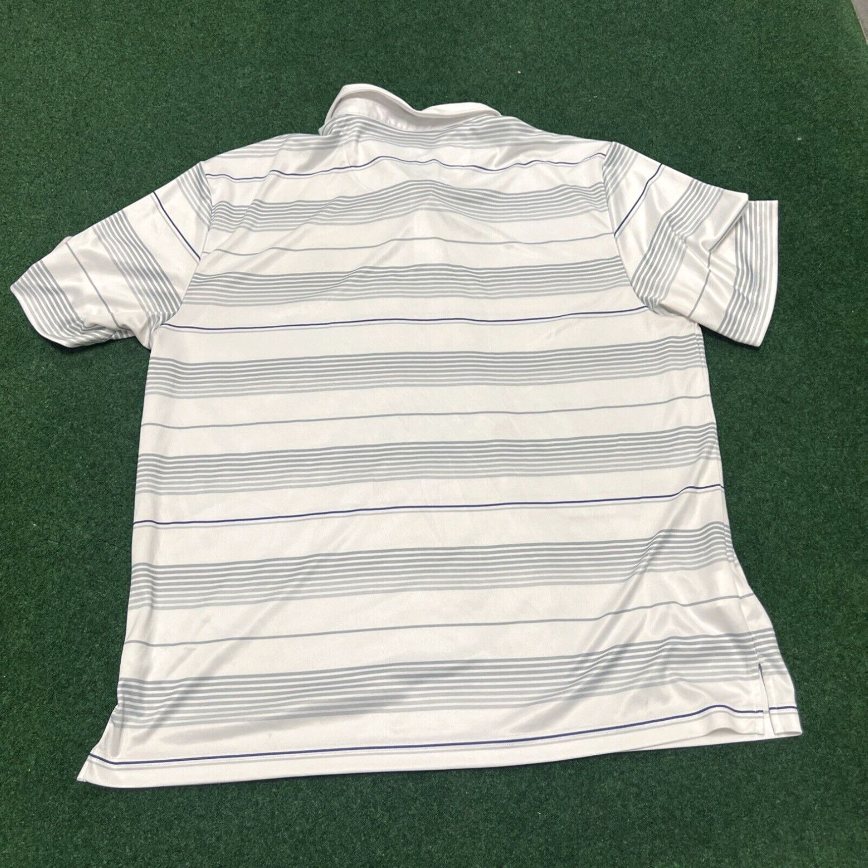 PGA Tour PGA Tour Polo Shirt Men XL White Blue Striped Pro Series Athletic Fit Golfing Size US XL / EU 56 / 4 - 7 Thumbnail