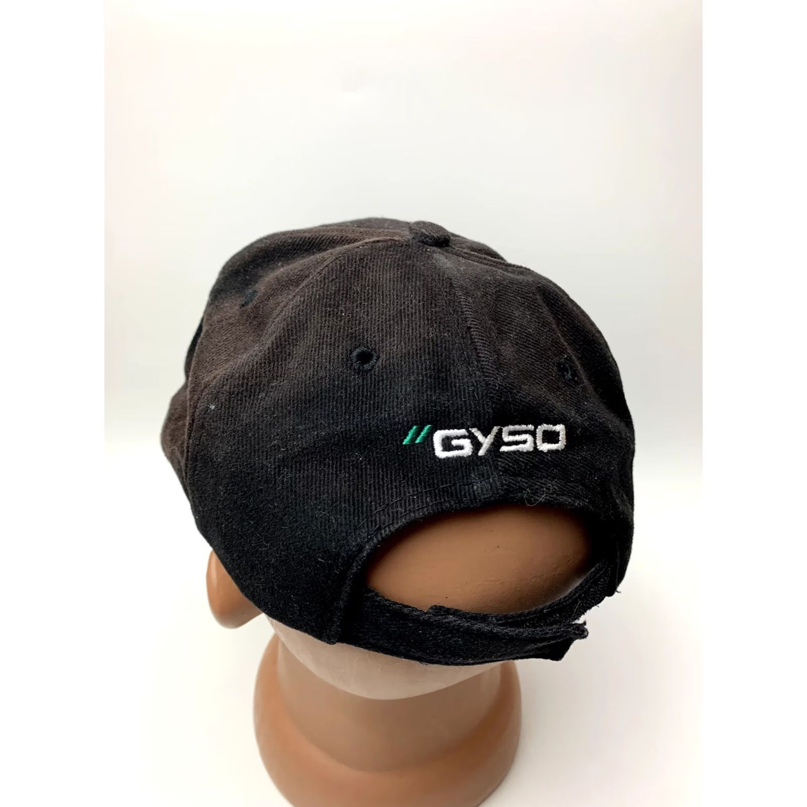 Vintage Vintage GYSO Black Snapback Cap Men's Adjustable Snapback Hat Black Cap Size ONE SIZE - 6 Thumbnail