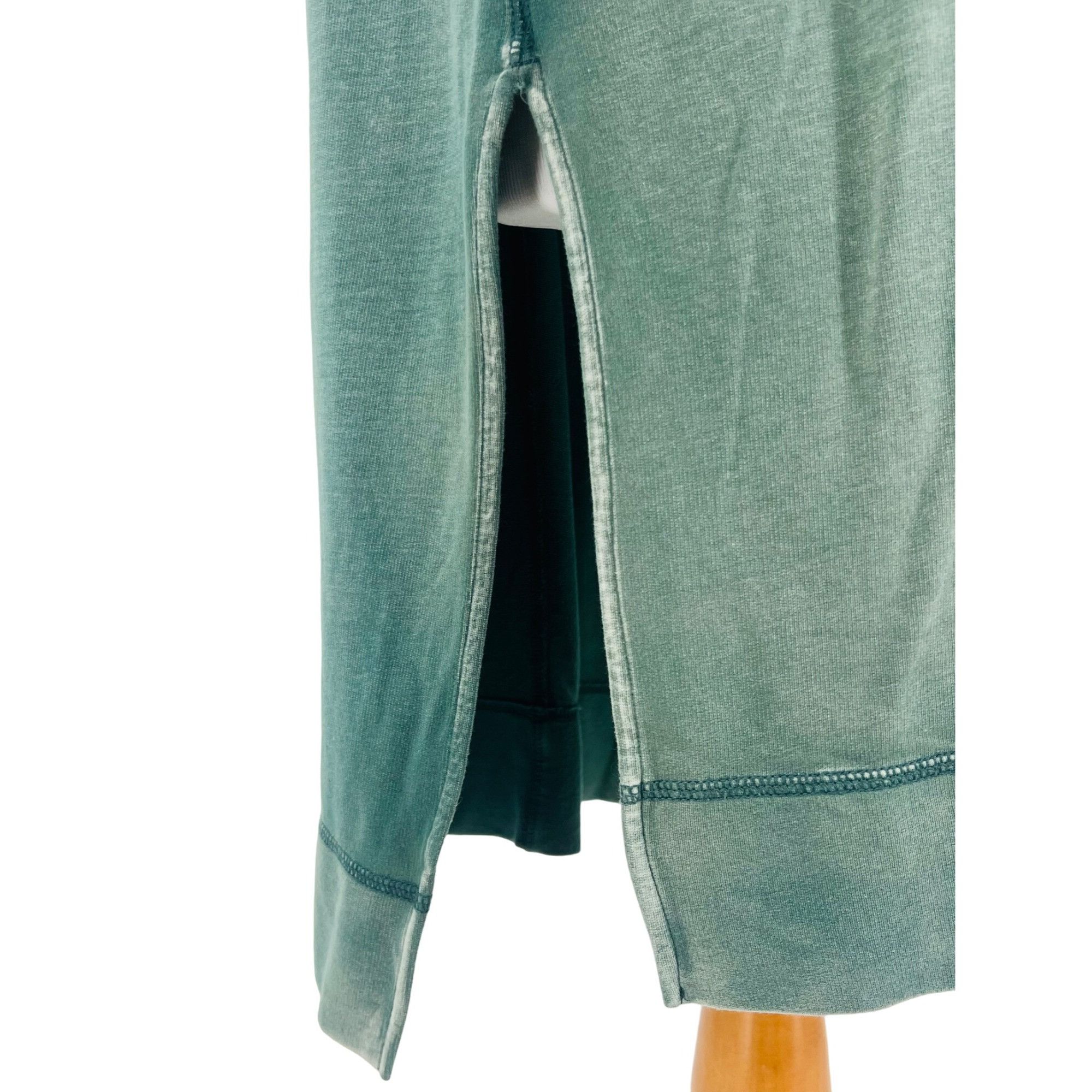 Free People RARE Free People Distressed Green V-Neck Hooded Tunic S | Bo Size S / US 4 / IT 40 - 6 Thumbnail