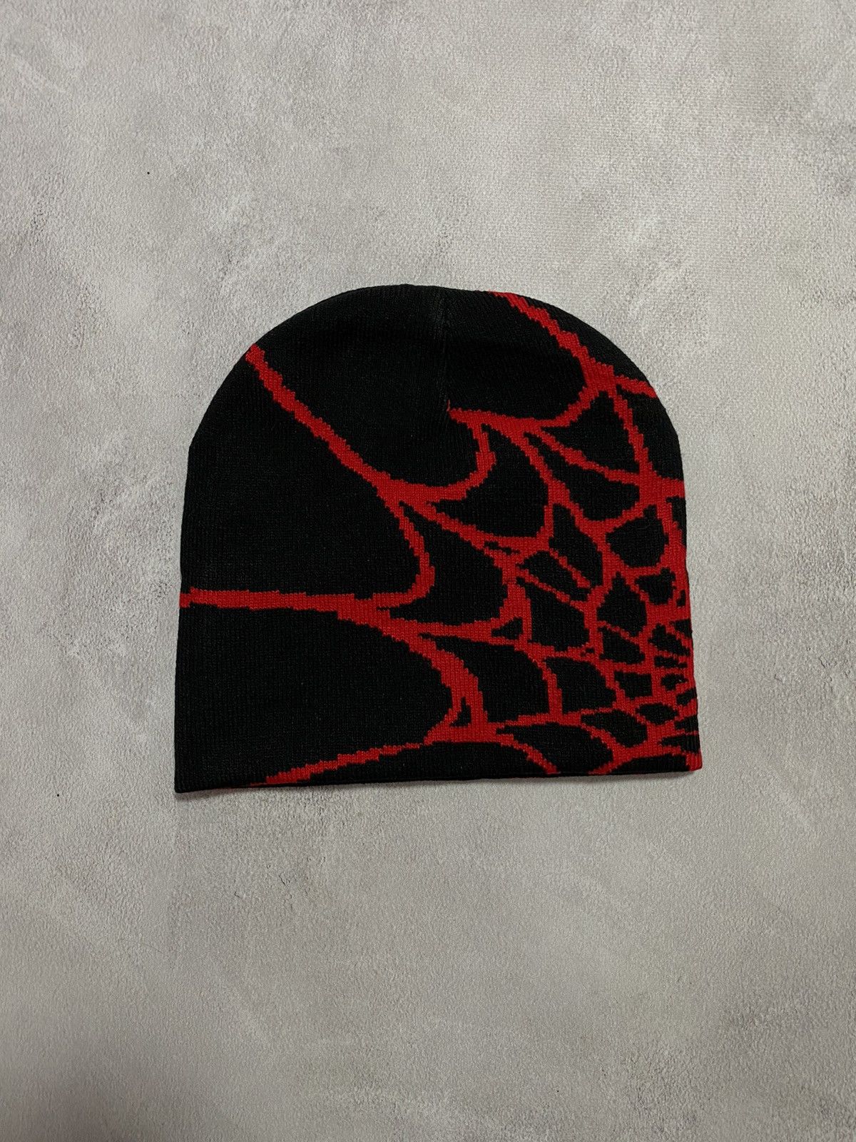 Japanese Brand Vintage 90s Y2K Beanie Hat Spider 🕷️ Man Punk Japanese style Size ONE SIZE - 1 Thumbnail