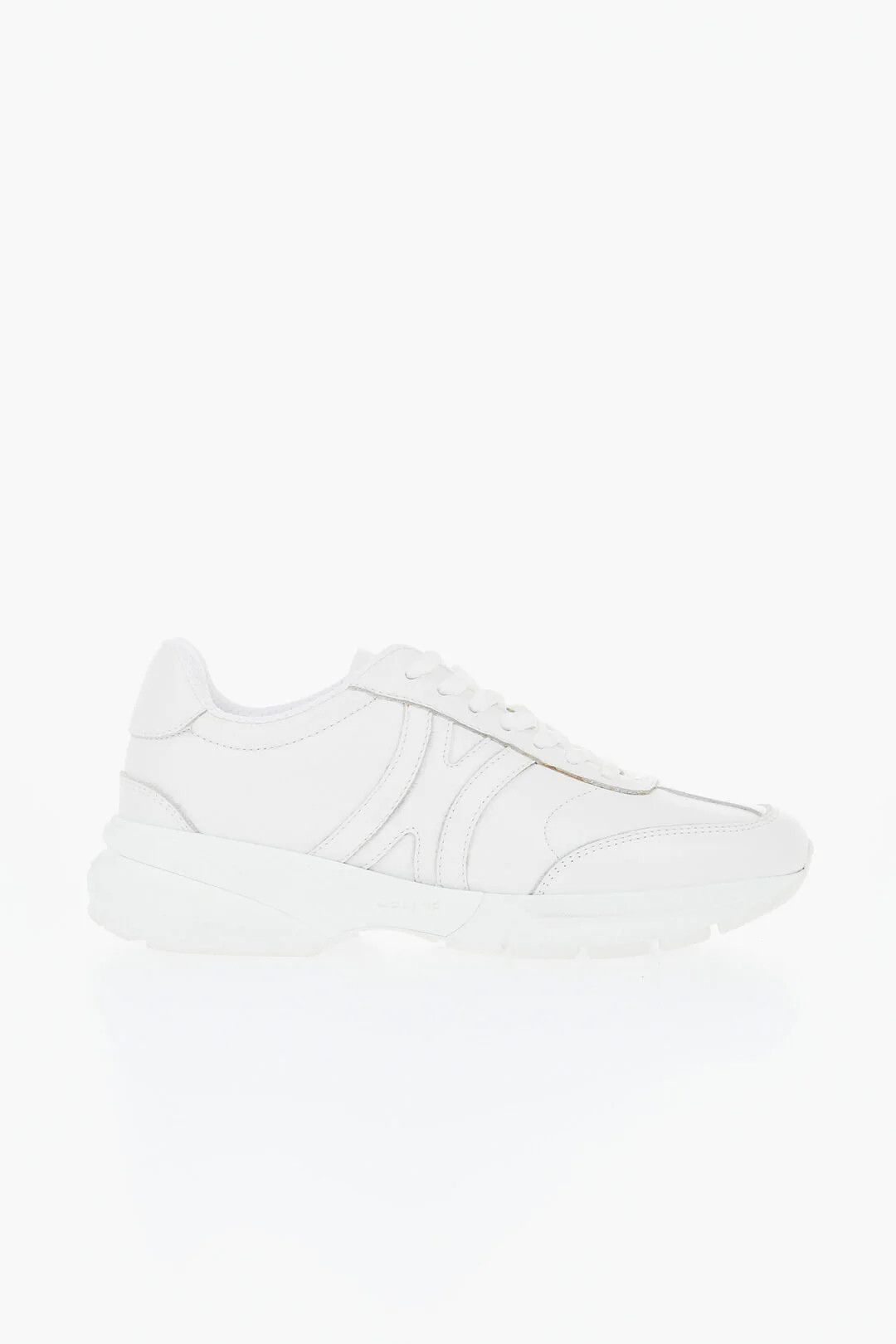 Celine og1mm0326 Leather Lace-Up Sneakers in White Size US 6 / IT 36 - 1 Thumbnail