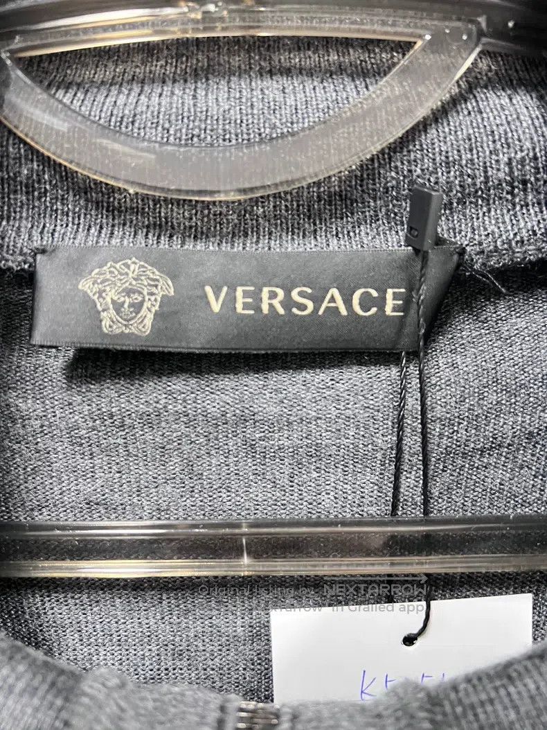 Other Versace Knitted jacket with one piece of fur Size US XL / EU 56 / 4 - 3 Thumbnail