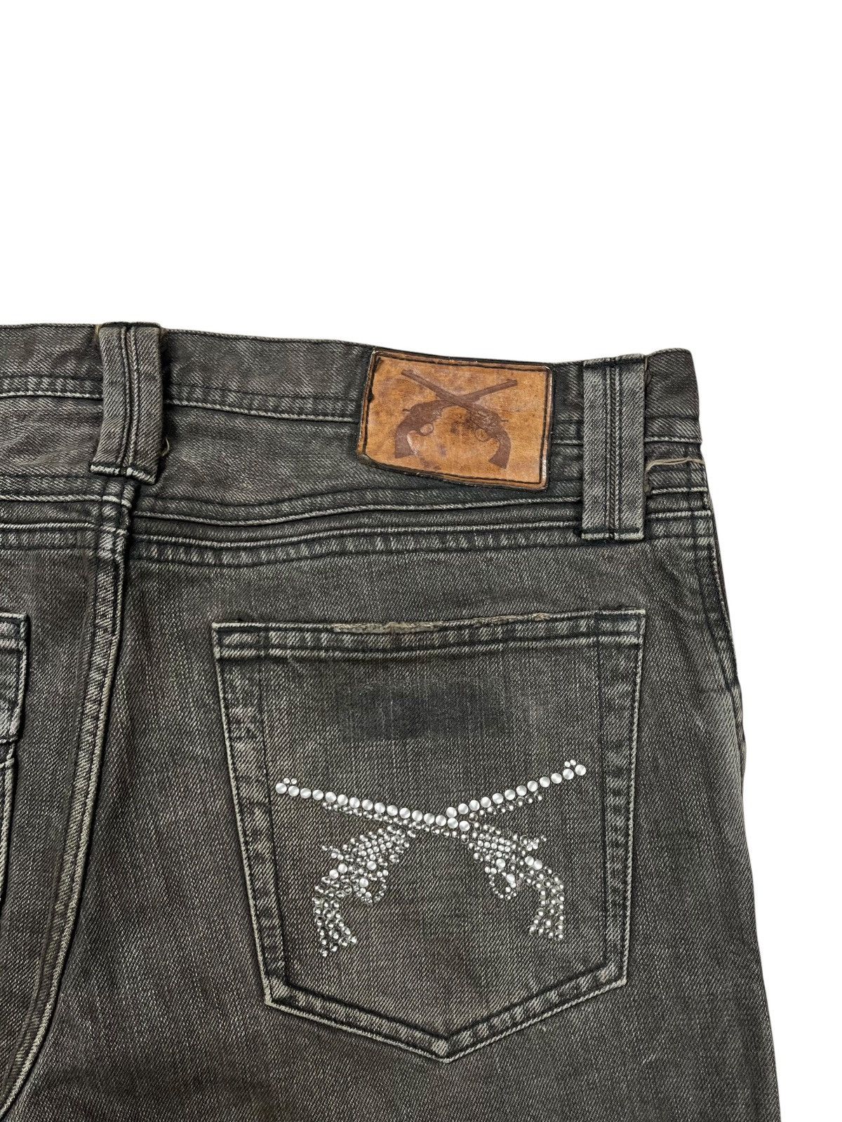 Le Grande Bleu (L.G.B.) 2000s Roarguns - Mud Wash Denim Pants Size US 29 - 4 Thumbnail