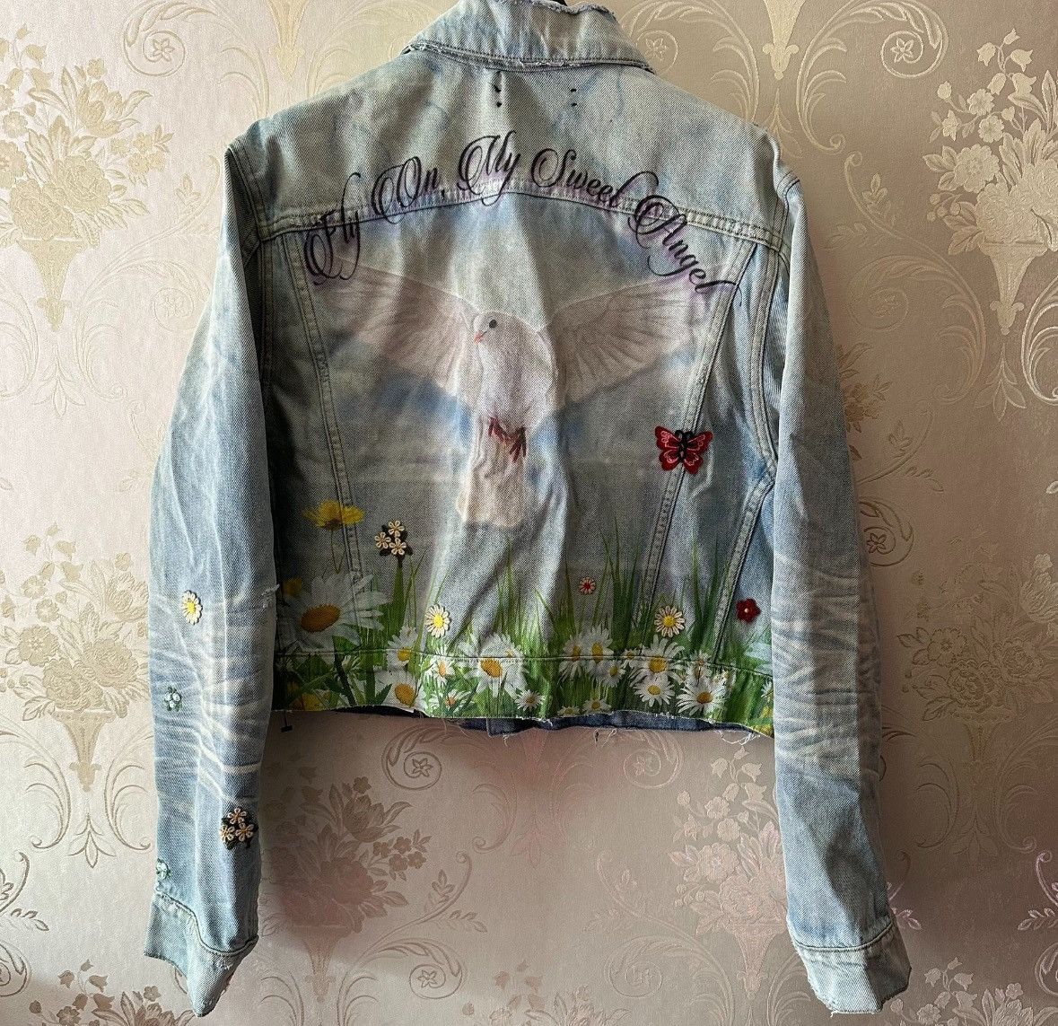 Amiri Amiri peace dove denim jacket Size L / US 10 / IT 46 - 2 Thumbnail