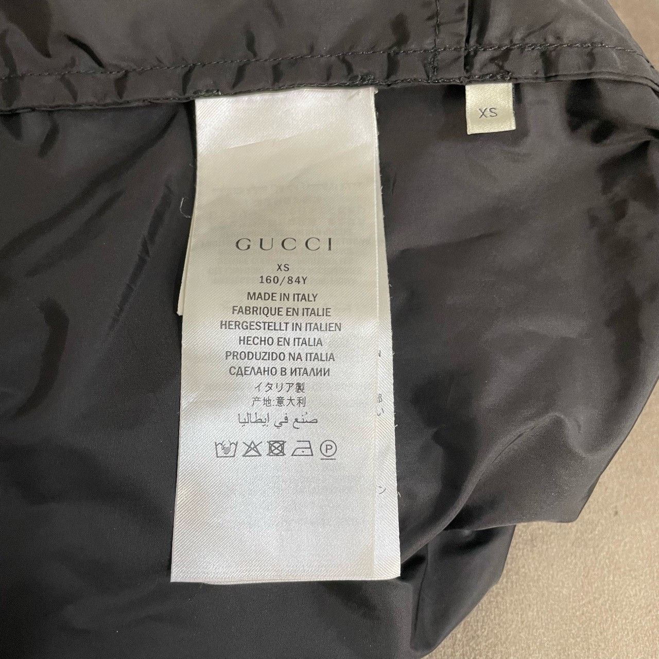 Gucci Gucci Black neck bow logo windbreaker jacket 2501-Nextarrow Size US XS / EU 42 / 0 - 6 Thumbnail