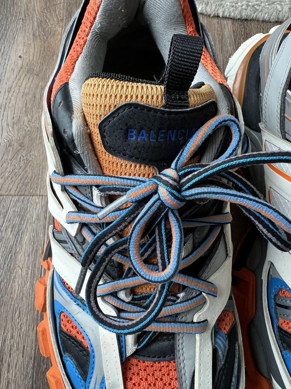 Balenciaga Balenciaga Track Trainer blue orange size 11 EU 44 Size US 11 / EU 44 - 3 Thumbnail