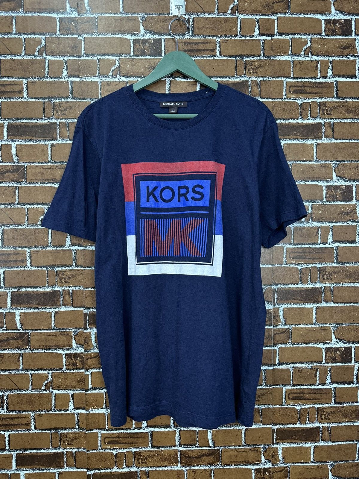 Michael Kors Michael Kors Big Logo Tshirt A984 Size US L / EU 52-54 / 3 - 1 Thumbnail