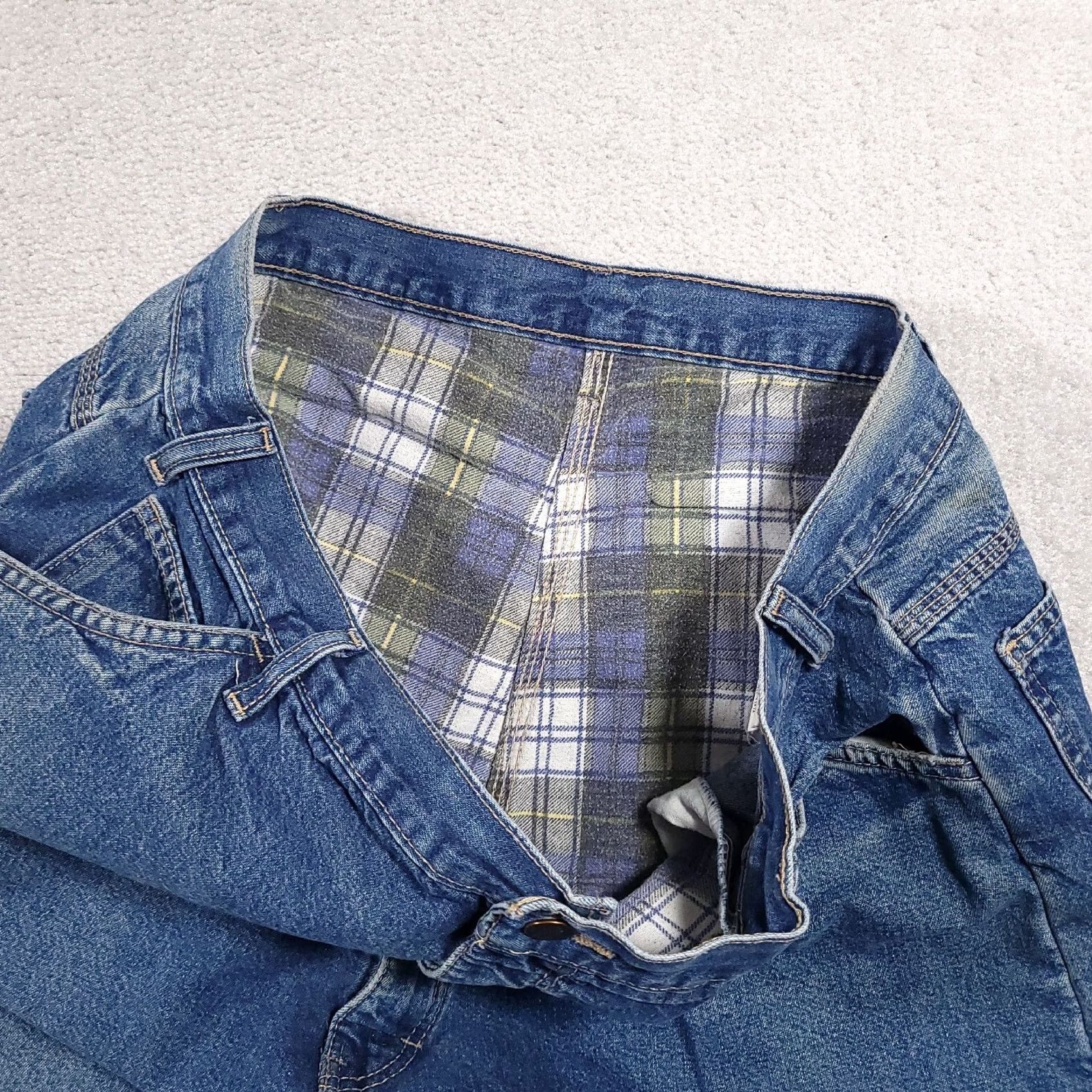 Dickies Dickies Jeans Mens 40X30 Regular Denim Straight Leg 38X27 Belt Loops 5-Pocket Lined Distressed Workwear Style Size US 40 / EU 56 - 4 Thumbnail