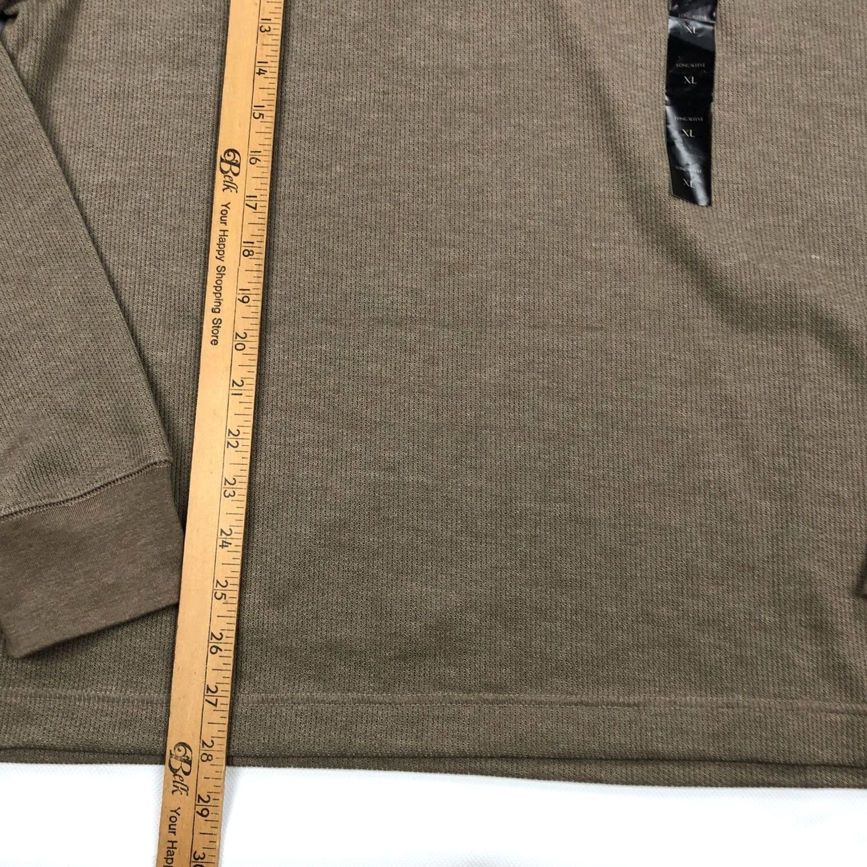 Banana Republic VINTAGE Banana Republic Men's Brown Waffle Knit Henley Long Sleeve T-Shirt XL NWT Size US XL / EU 56 / 4 - 5 Thumbnail