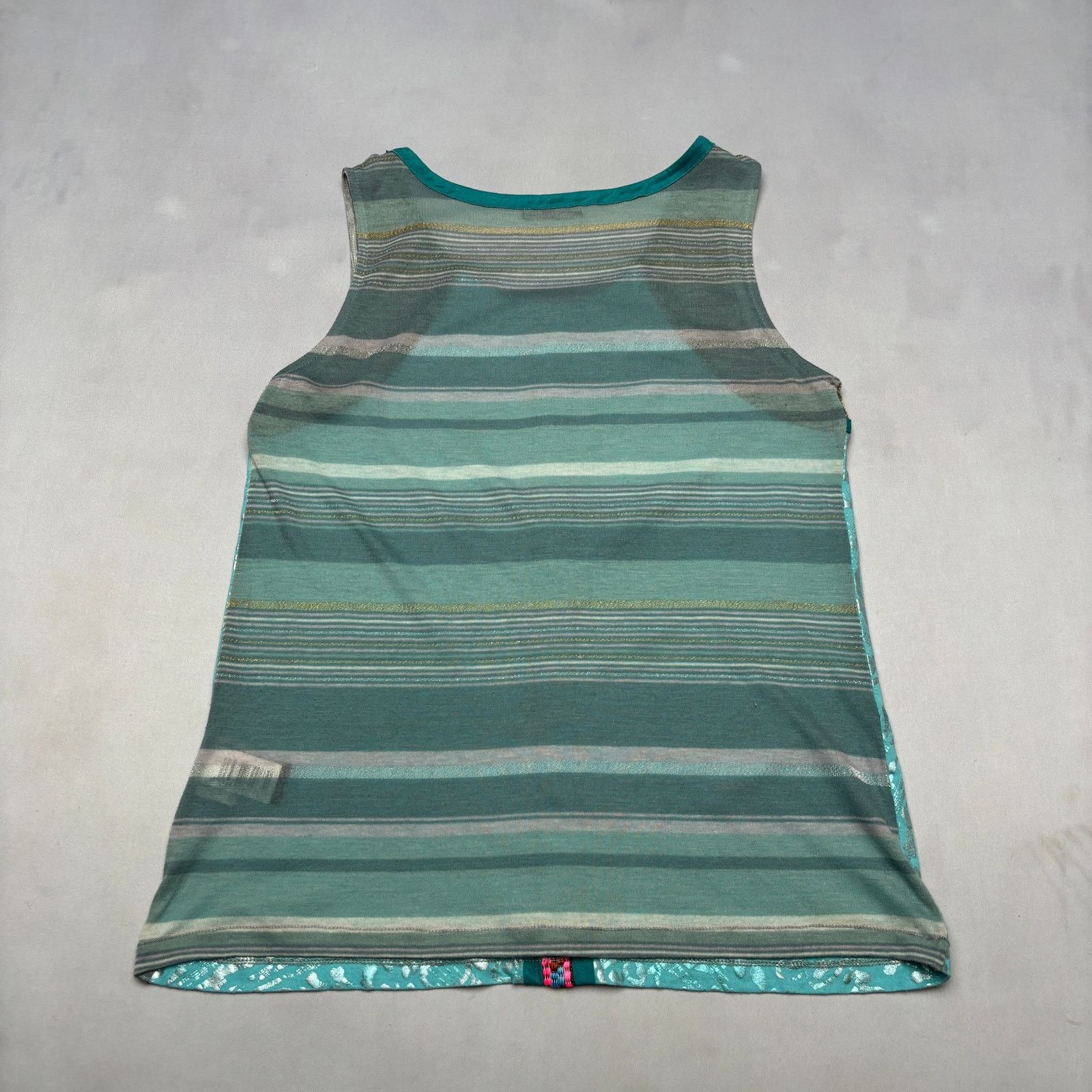 Custo Barcelona Vintage Custo Barcelona Y2K Tank Top Womens Medium Sheer Size M / US 6-8 / IT 42-44 - 3 Thumbnail