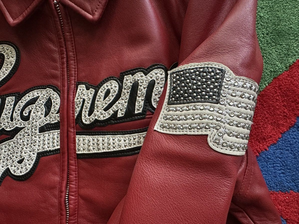 Supreme 2015 S/S Uptown Leather Varsity Size US S / EU 44-46 / 1 - 4 Thumbnail