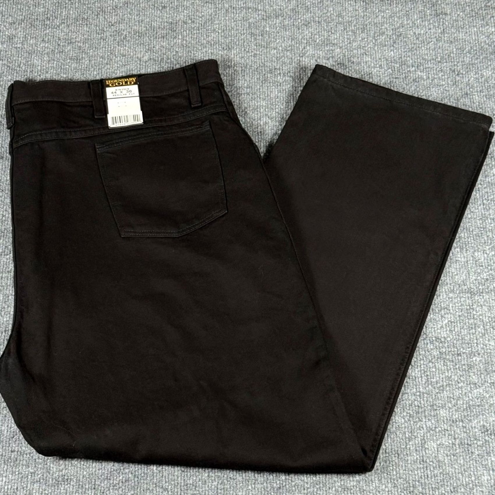 Denime VINTAGE Heavy Duty Workwear Pants 44x30 Regular Fit Black Denim Construction Mens Pants Size US 44 / EU 60 - 2 Thumbnail