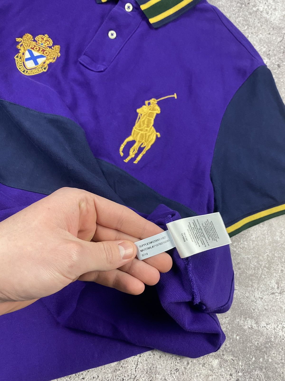 Vintage Vintage Polo Ralph Lauren Big Pony Crest Y2K polo shirt Size US L / EU 52-54 / 3 - 7 Thumbnail