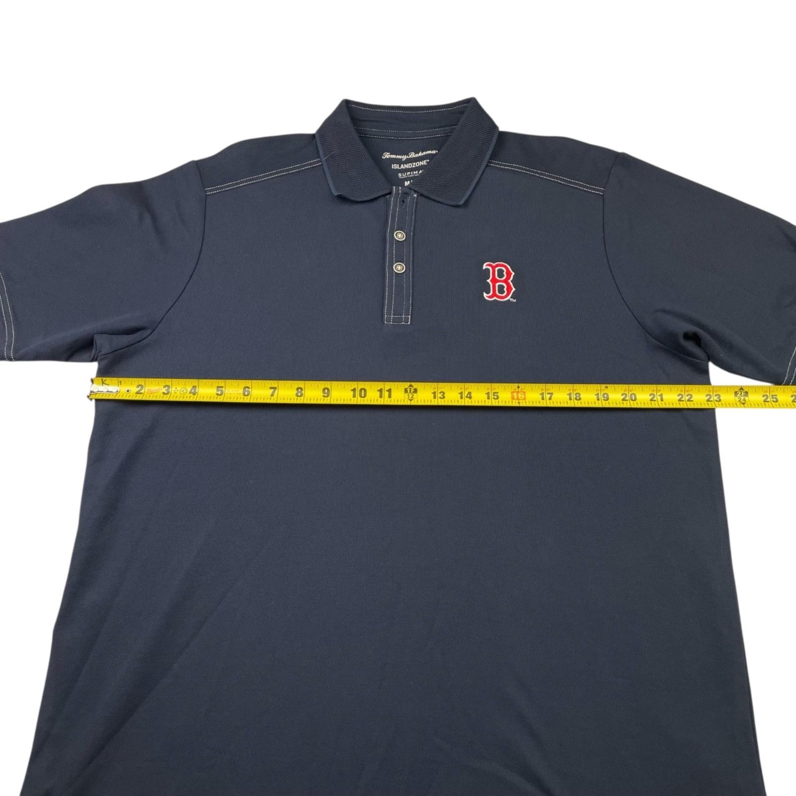 Tommy Bahama Boston Red Sox x Tommy Bahama Men's Islandzone S/S Polo Shir Size US M / EU 48-50 / 2 - 7 Thumbnail