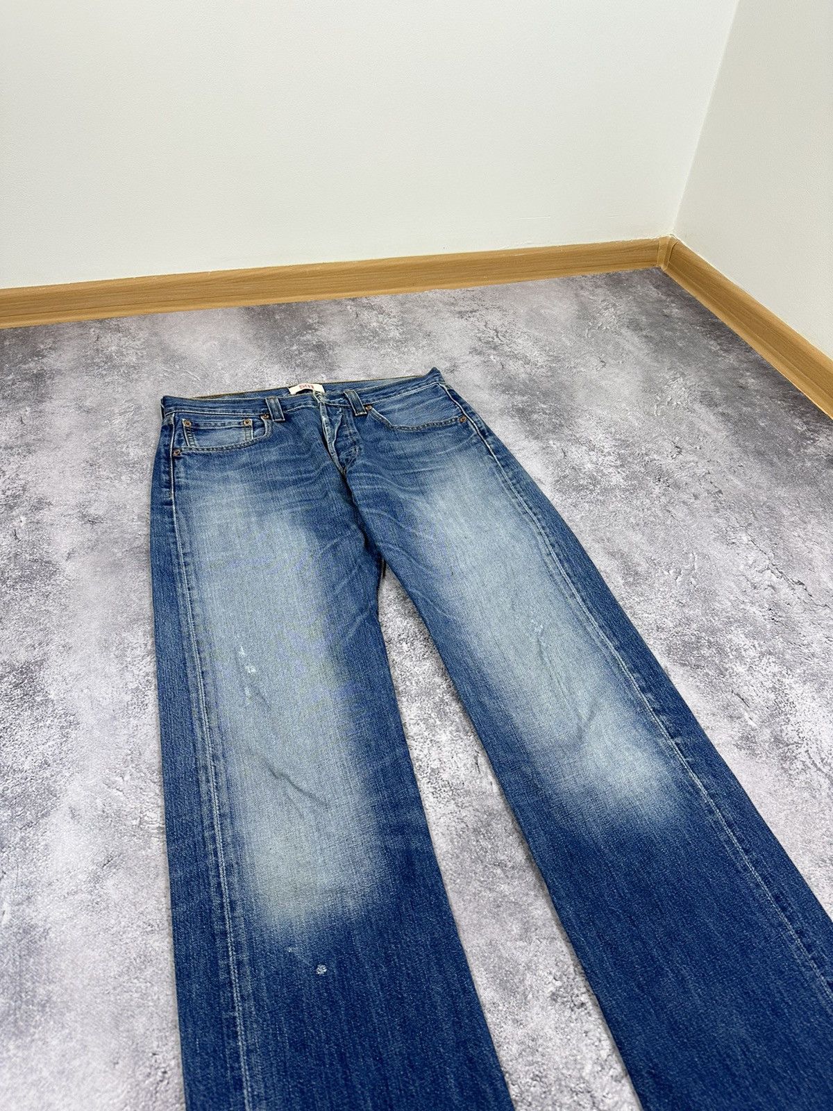 Levi's Vintage Levi's 501 Faded American Denim Baggy Hype Jeans Size US 32 / EU 48 - 4 Thumbnail