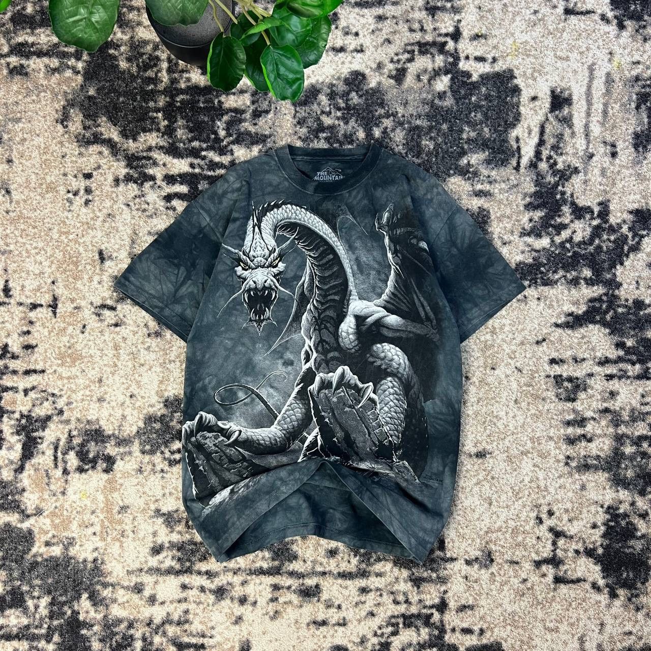 Vintage Japanese Dragon Vintage Allover Print T-Shirt 1TS62 Size US M / EU 48-50 / 2 - 1 Thumbnail