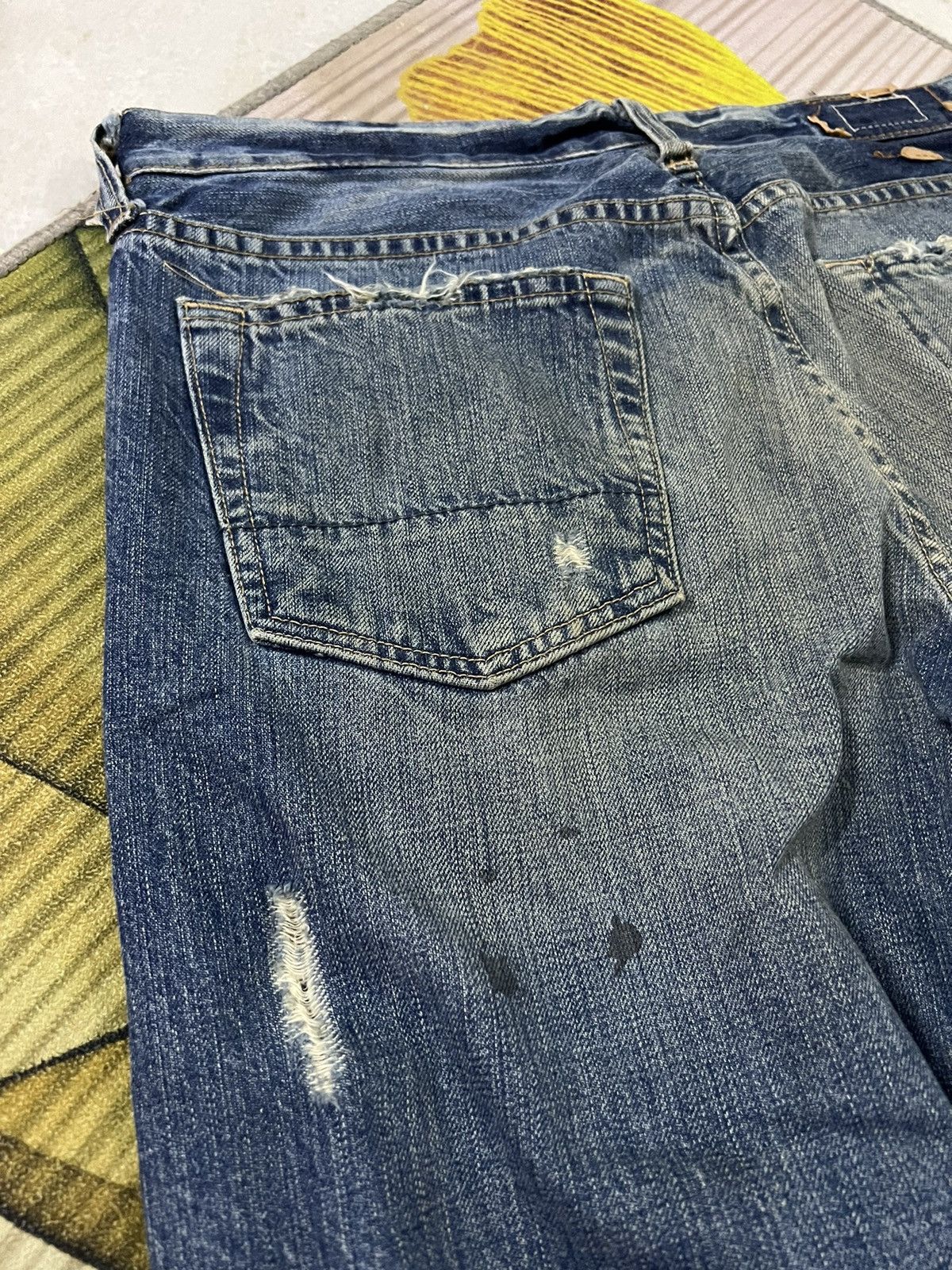 Abercrombie & Fitch 💥FLARE💥VTG ABERCROMBIE & FITCH FLARE RIPPED JEANS VERY RARE Size US 32 / EU 48 - 11 Thumbnail