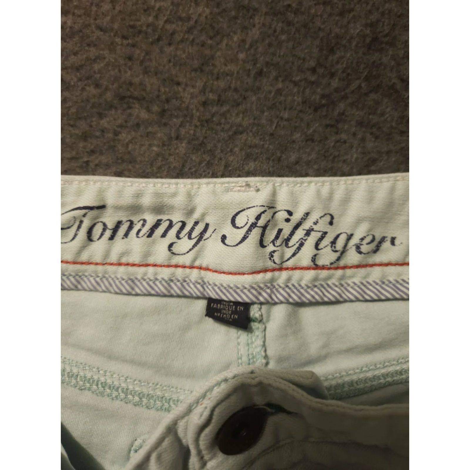 Tommy Hilfiger Tommy Hilfiger Denim Shorts Women's Mint 8 Cuffed Stretch 5-Pocket Casual Preppy Size 30" / US 8 / IT 44 - 2 Thumbnail