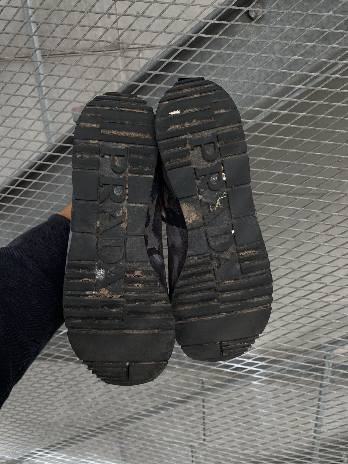 Prada Prada Logo Camo Red Tab Sneakers Size US 8 / EU 41 - 7 Thumbnail