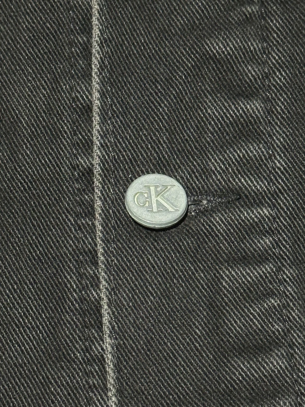 Calvin Klein Vintage Calvin Klein, jeans black denim trucker jacket Size US S / EU 44-46 / 1 - 6 Thumbnail