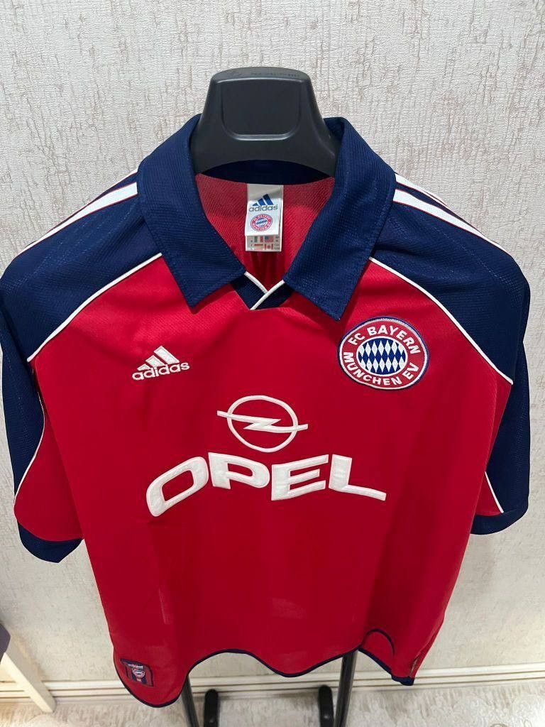 Adidas Vintage Adidas Bayern Munich 1999-01 Home Jersey Opel - Rare Size US XL / EU 56 / 4 - 1 Thumbnail