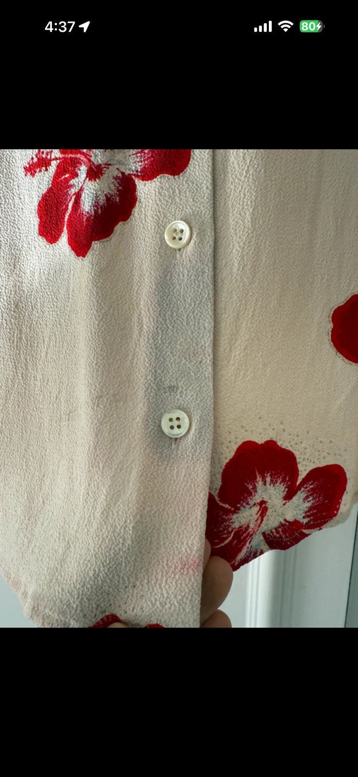 Saint Laurent Paris Saint Laurent hibiscus print blouse Size M / US 6-8 / IT 42-44 - 4 Thumbnail