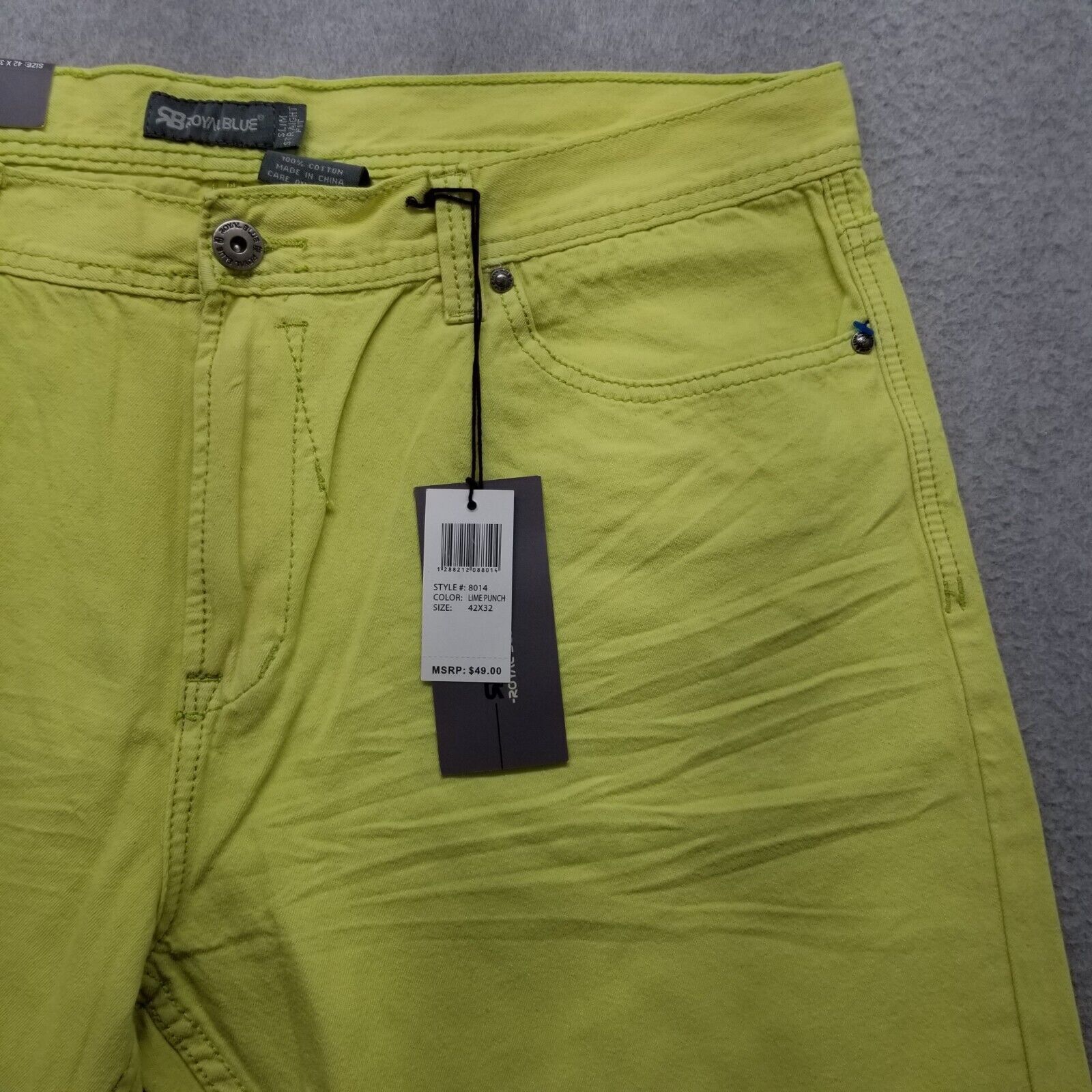Other Royal Blue Shorts Mens 42 Chino Pockets Casual Cotton Size US 42 / EU 58 - 6 Thumbnail