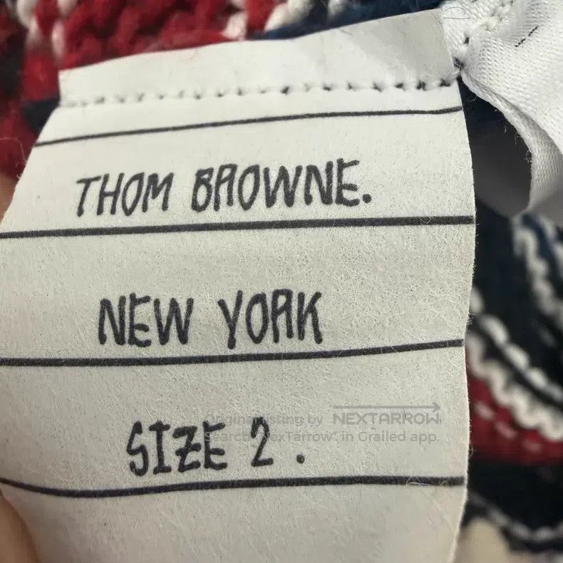 Thom Browne Thom Browne Ocean Elements Red and Blue Striped Cardigan Size US M / EU 48-50 / 2 - 4 Thumbnail