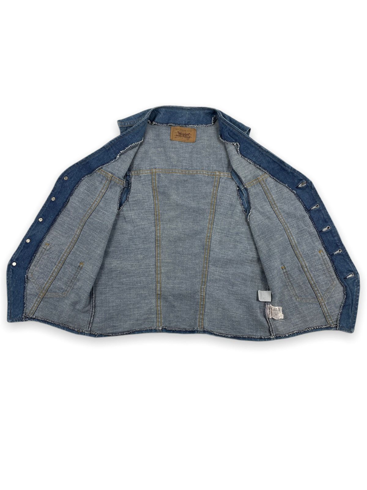 Levi's × Levi's Made & Crafted VTG 70’s 60613 Big E Denim Western Vest USA Teucker Jean Gilet Pocket Jacket Waistcoat Size US M / EU 48-50 / 2 - 7 Thumbnail