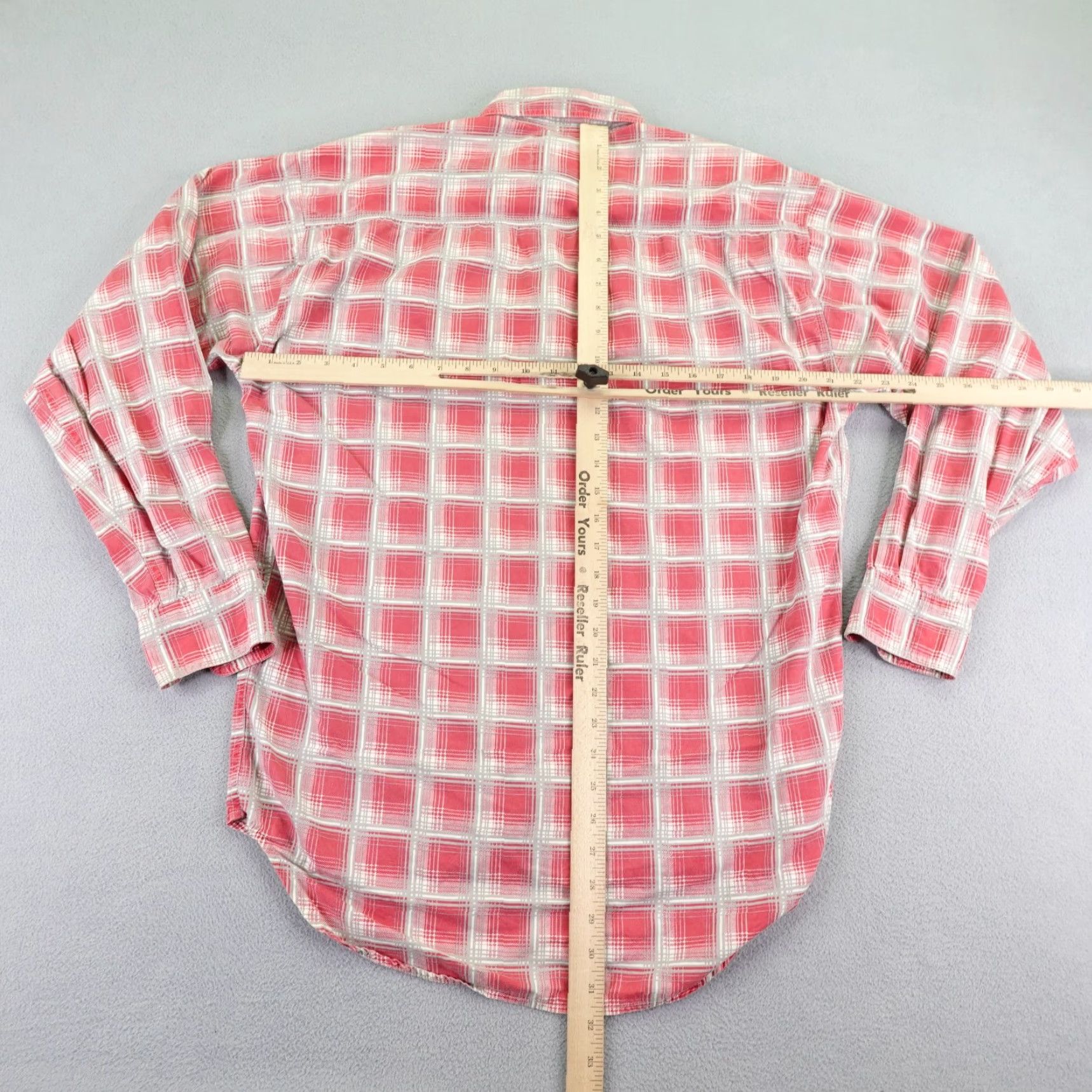 Levi's VINTAGE Levi's Shirt Men Medium Plaid Button-Up 90s Classic Cotton Twill Red Size US M / EU 48-50 / 2 - 7 Thumbnail