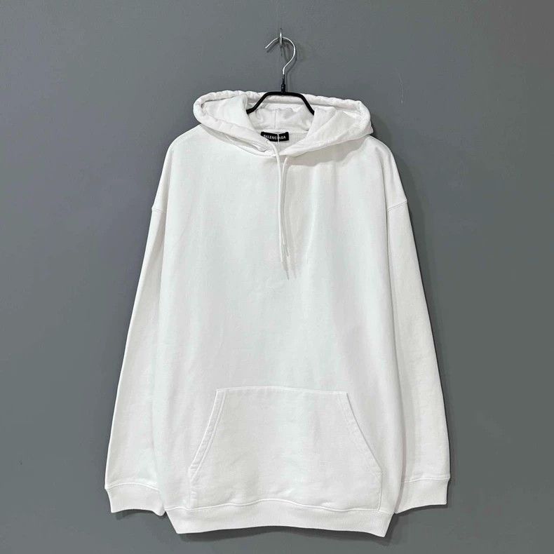 Balenciaga Balenciaga White Logo Back Hoodie - dmc Size US L / EU 52-54 / 3 - 1 Thumbnail