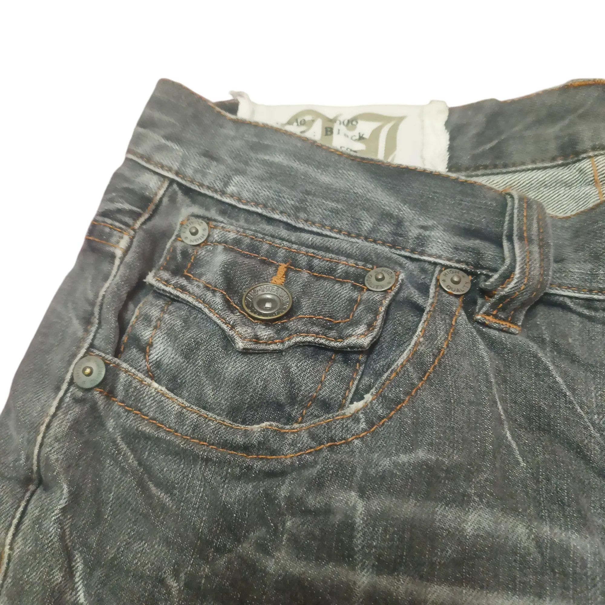 Who Decides War 💥Insane 90s Japanese Antful Jeans Distressed Flared bootcut Size US 30 / EU 46 - 4 Thumbnail