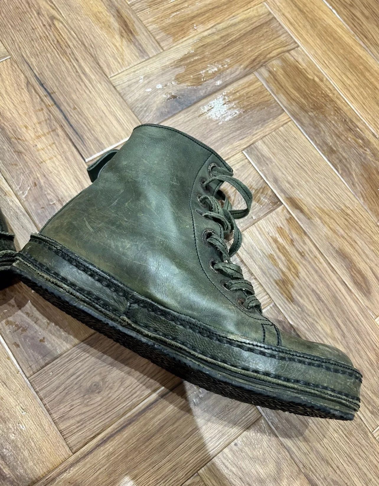 James Kearns James Kearns Handmade Green Horse Leather UK Size 9 Size US 9 / EU 42 - 6 Thumbnail